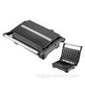 4 tranches d&#39;acier inoxydable électrique de contact électrique ouvre 180 degrés avec une température réglable Panini Press Grill